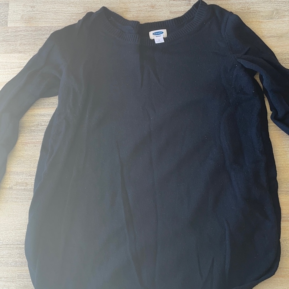 Old navy black maternity/ nursing sweater